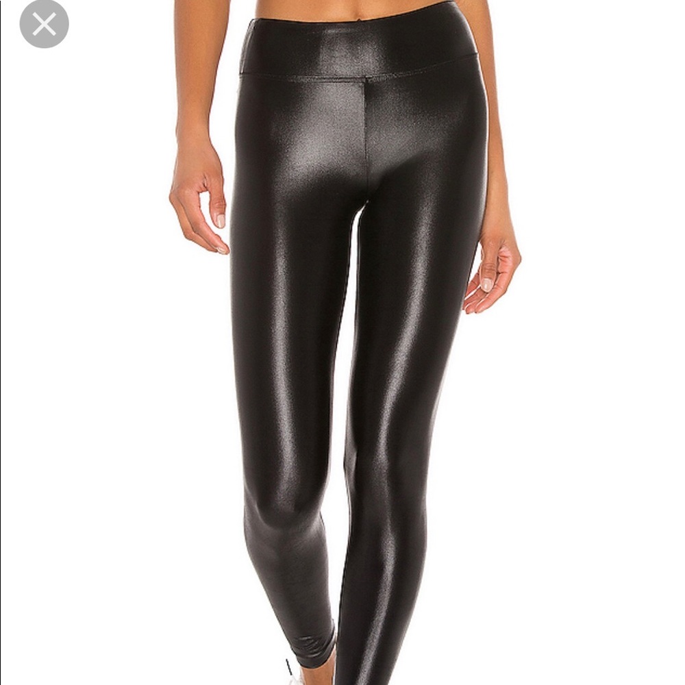 Koral Black lustrous leggings: size small